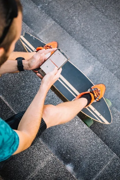 A technician reviewing the insole of a walking shoe
